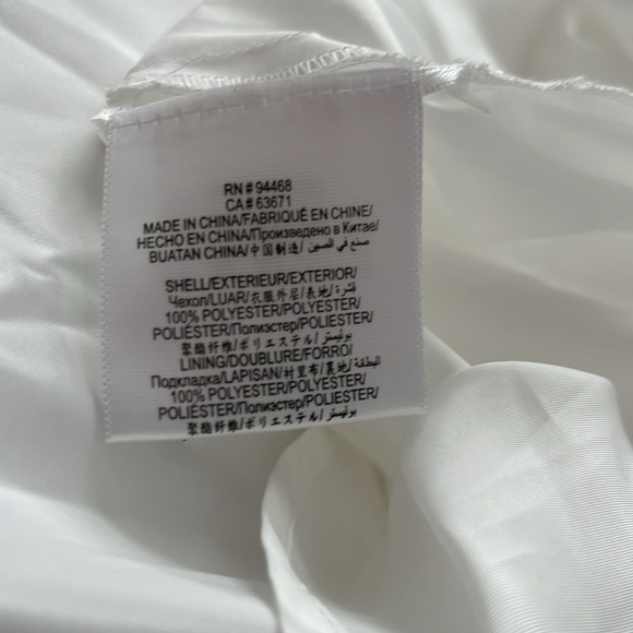 NWOT BCBGMAXAZRIA Bronwen, strapped, Bubble Hem, High-Low Gown, White, Size 4 - Picture 12 of 13